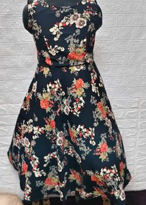 Floral Printed Dress Medium Size