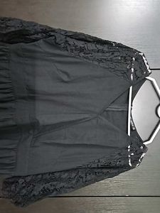 Elegant Black Lace Maxi Dress