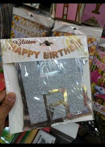 Glitter Mix Banner Happy Birthday