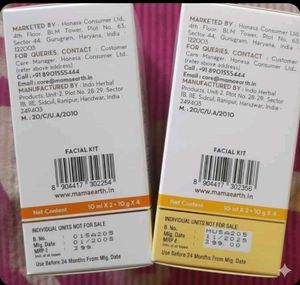 mama earth Vitamin C &amp; Ubtan Facial Kit Pack Of 2