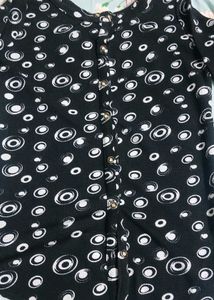 Patterned Button-Up Top