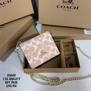 COACH SET OF 3 SLING BAG ,CHARM 2PC WD BOX