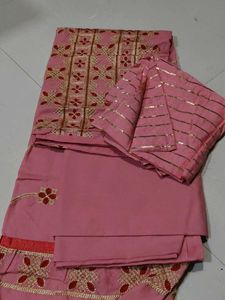 Embroidered Pink Salwar Kameez Fabric