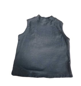 Sleeveless Mock Neck Top