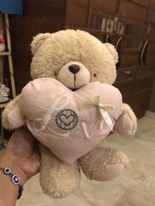 Cute Teddy Bear with Love Heart