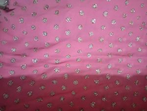 Pink Embellished Fabric