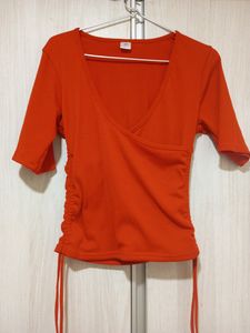 Red Sexy Western Top