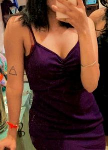 Sparkly Purple Mini Dress
