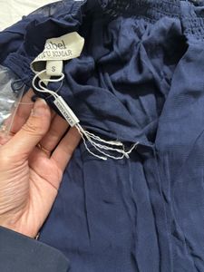 Ritu Kumar Navy Blue Ruffled top