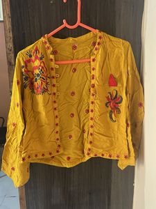 Embroidered Yellow Jacket