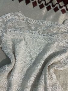 Ivory Floral Lace Top