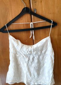 White Halter Top