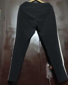 Black Trouser Pant White Line Both Side 30 Waist