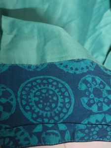 Elegant Green silk Kurta with border