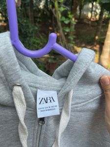 Gray Zip-Up Hoodie