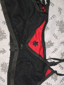 Black And Red Women Bra Size 34 To 36 Combo Set