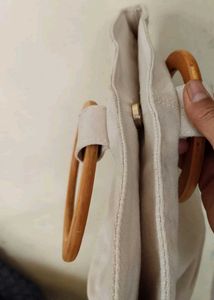 Wooden Handle Handbag