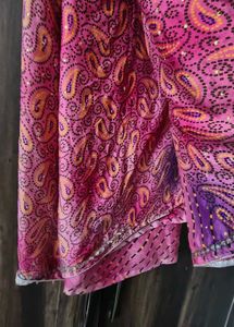 Beautiful Bandhej Print Saree