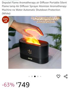 Flame Aroma Diffuser with Lavender Oil
