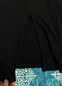 Black Pencil Skirt With A Slit