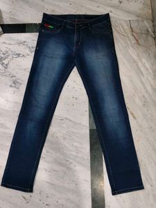 Dark Blue Denim Jeans