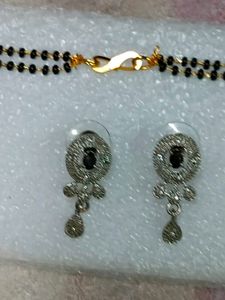 Mangalsutra  With Earrings