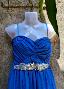 I. BLUE SEXY TUBE DRESS