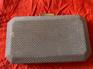 Sparkly Silver Clutch