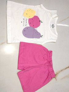 Baby Girl Fruit Picnic Outfit