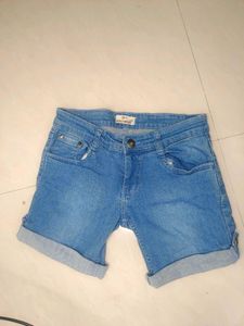 Long Length Shrug + Low Waist Shorts