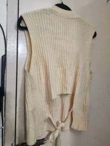 Butter Yellow Knit Vest Top