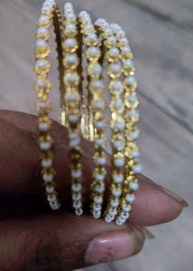 Pearl Bangles - Set of 4