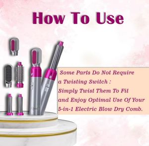 Ktein 5 IN 1 Hair Styler Dryer Comb and Styling To