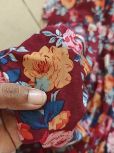 Floral Print divider Skirt