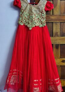 Red Gown For Girls