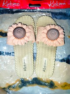 Flower Design Slippers