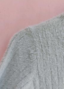 Mint Fuzzy Stretch Turtleneck