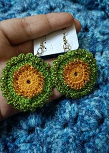 Crochet Flower Earrings