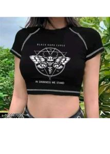 Gothic Crop Top - Black Hope Curse