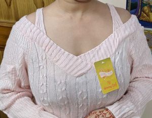 Stylish Neck Off Shoulder Sweater🌸💞