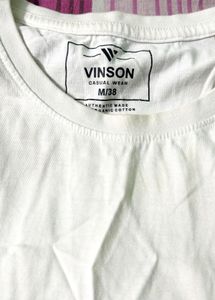 Men Vinson White T-shirt | Size M