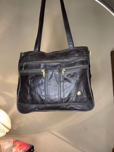 COMPASS Leather Shoulder Bag