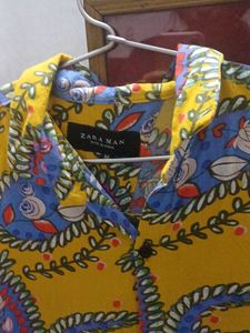 Zara Shirt With Boho Print