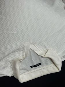 White Textured Polo T-Shirt