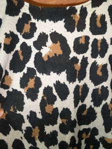 Derek Heart Leopard Print Winter Dress