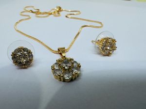 Jewellery Set Light Small American Diamond