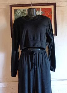 Black Two-Piece Lounge Set