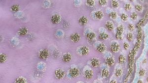 Bridal Party Wear Dupatta Pink Colour
