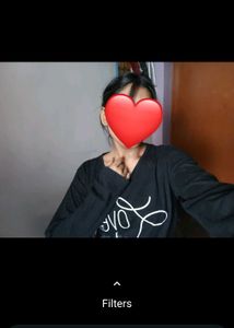 Casual Black T-shirt For Women