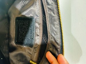 Coach Black Leather Shoulder Bag